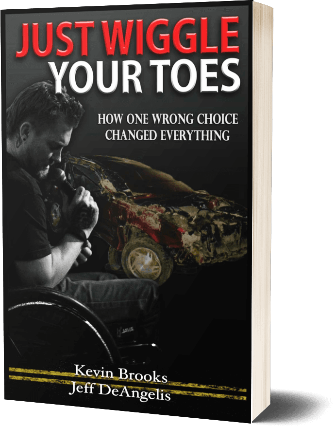 Cover of Just Wiggle Your Toes: How One Wrong Choice Changed Everything, by Kevin Brooks and Jeff DeAngelis